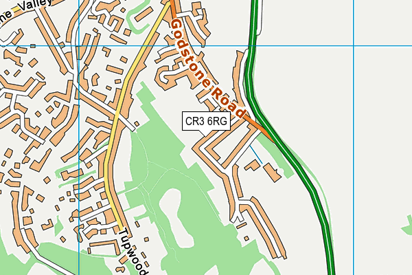 CR3 6RG map - OS VectorMap District (Ordnance Survey)
