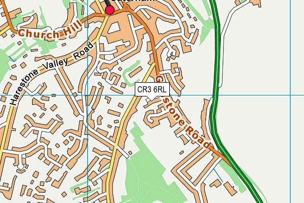 CR3 6RL map - OS VectorMap District (Ordnance Survey)