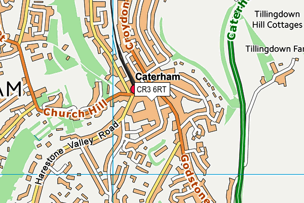 CR3 6RT map - OS VectorMap District (Ordnance Survey)