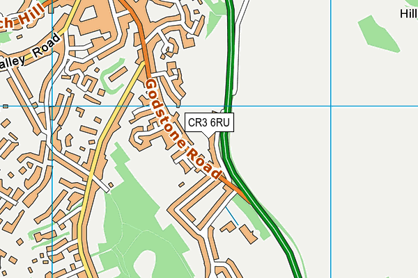 CR3 6RU map - OS VectorMap District (Ordnance Survey)