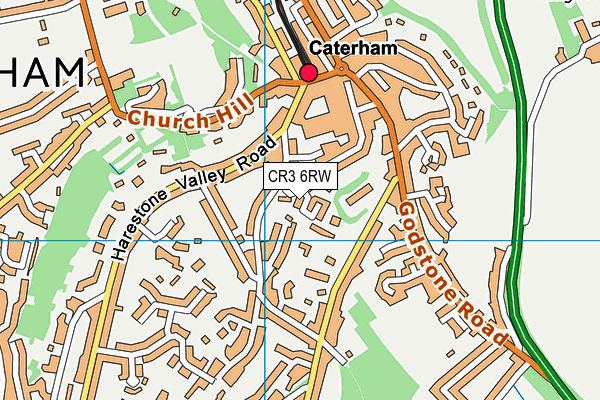 CR3 6RW map - OS VectorMap District (Ordnance Survey)