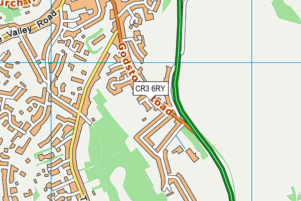 CR3 6RY map - OS VectorMap District (Ordnance Survey)