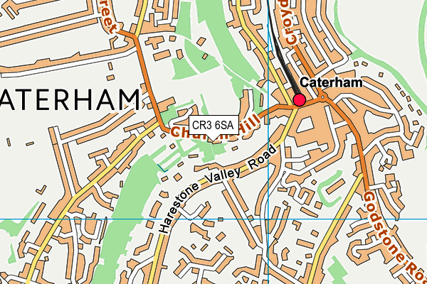 CR3 6SA map - OS VectorMap District (Ordnance Survey)