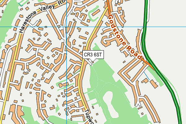 CR3 6ST map - OS VectorMap District (Ordnance Survey)