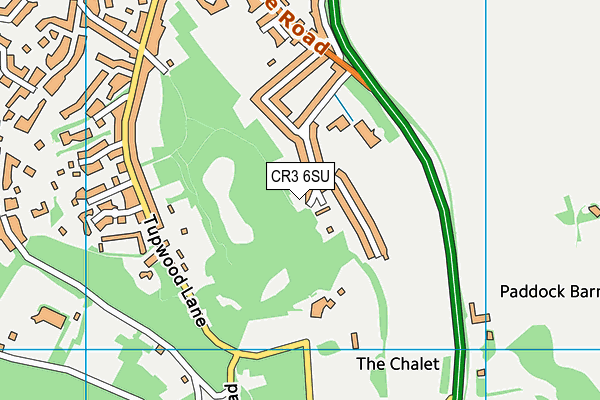 CR3 6SU map - OS VectorMap District (Ordnance Survey)