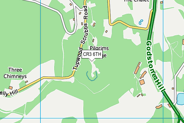 CR3 6TH map - OS VectorMap District (Ordnance Survey)