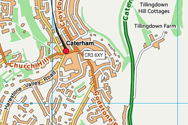 CR3 6XY map - OS VectorMap District (Ordnance Survey)