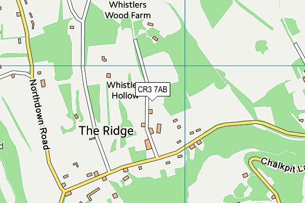 CR3 7AB map - OS VectorMap District (Ordnance Survey)