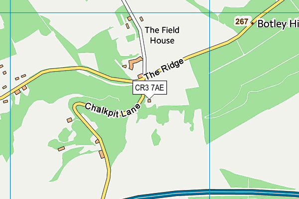 CR3 7AE map - OS VectorMap District (Ordnance Survey)