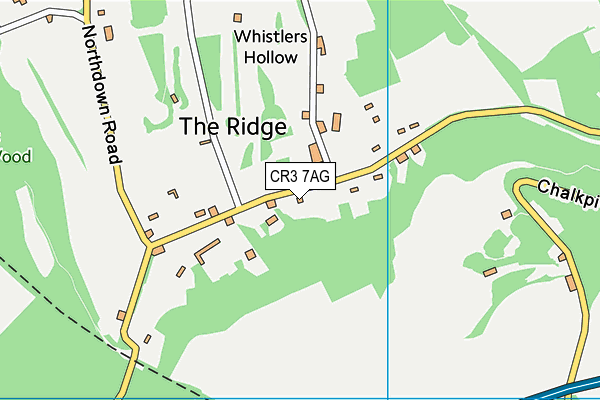 CR3 7AG map - OS VectorMap District (Ordnance Survey)