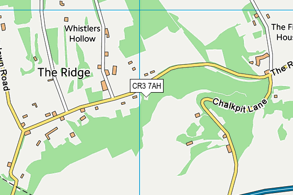 CR3 7AH map - OS VectorMap District (Ordnance Survey)