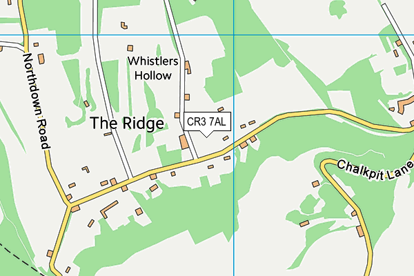 CR3 7AL map - OS VectorMap District (Ordnance Survey)