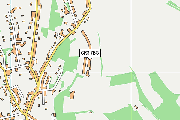 CR3 7BG map - OS VectorMap District (Ordnance Survey)