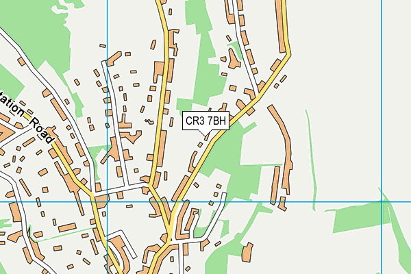 CR3 7BH map - OS VectorMap District (Ordnance Survey)