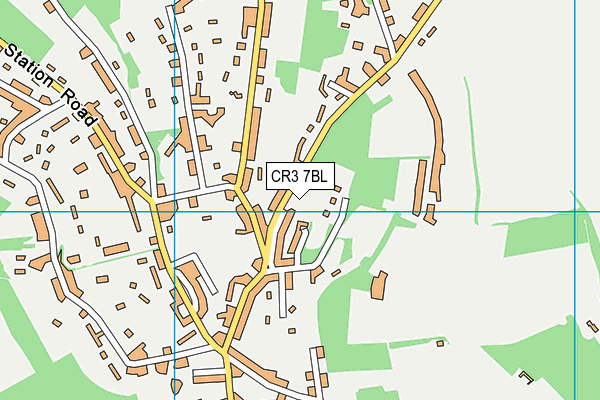 CR3 7BL map - OS VectorMap District (Ordnance Survey)