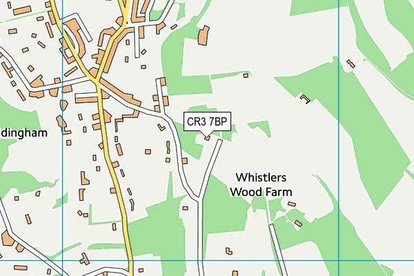 CR3 7BP map - OS VectorMap District (Ordnance Survey)