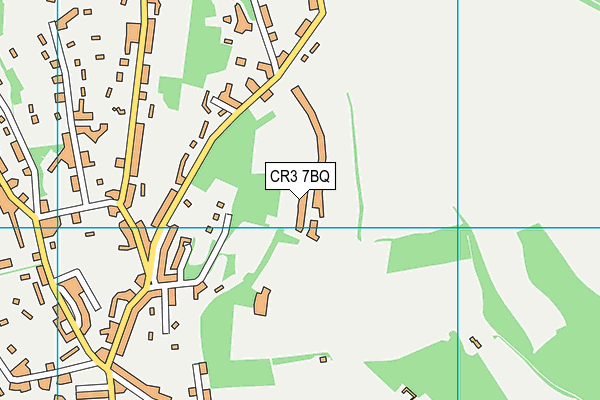 CR3 7BQ map - OS VectorMap District (Ordnance Survey)