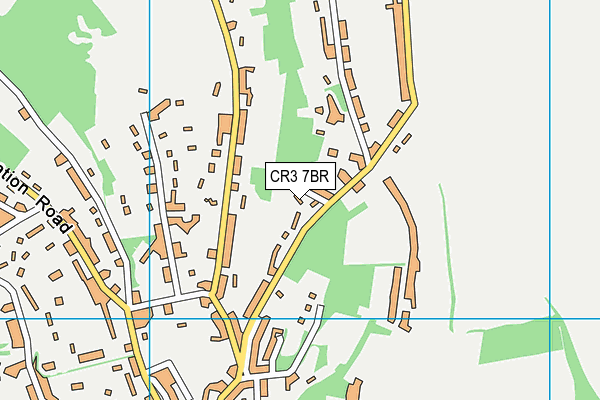 CR3 7BR map - OS VectorMap District (Ordnance Survey)