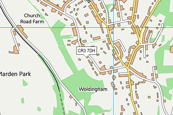 CR3 7DH map - OS VectorMap District (Ordnance Survey)