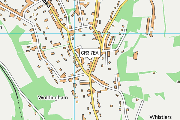 CR3 7EA map - OS VectorMap District (Ordnance Survey)