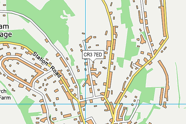 CR3 7ED map - OS VectorMap District (Ordnance Survey)