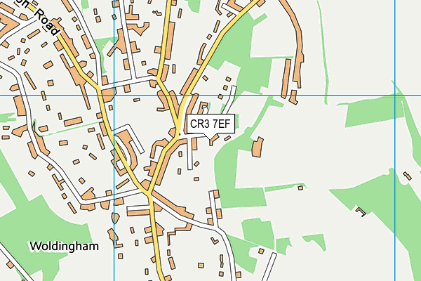 CR3 7EF map - OS VectorMap District (Ordnance Survey)