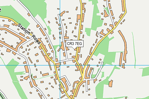 CR3 7EG map - OS VectorMap District (Ordnance Survey)