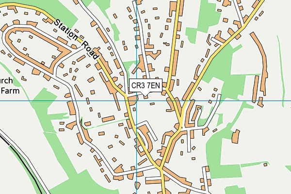 CR3 7EN map - OS VectorMap District (Ordnance Survey)
