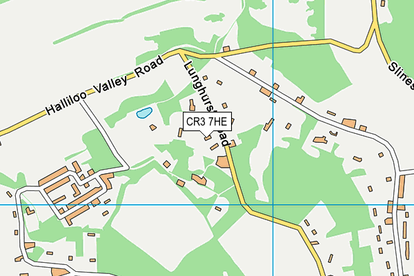 CR3 7HE map - OS VectorMap District (Ordnance Survey)