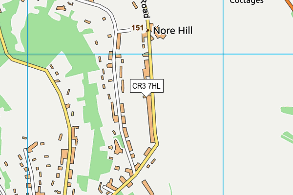 CR3 7HL map - OS VectorMap District (Ordnance Survey)