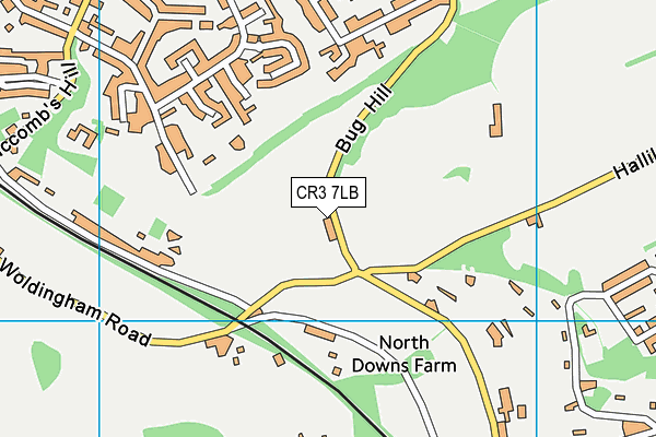 CR3 7LB map - OS VectorMap District (Ordnance Survey)