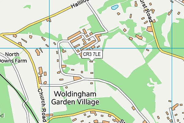 CR3 7LE map - OS VectorMap District (Ordnance Survey)