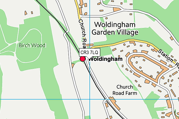 CR3 7LQ map - OS VectorMap District (Ordnance Survey)