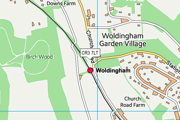 CR3 7LT map - OS VectorMap District (Ordnance Survey)