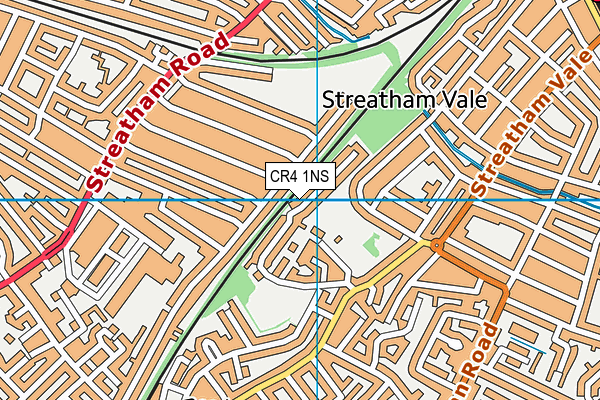 CR4 1NS map - OS VectorMap District (Ordnance Survey)