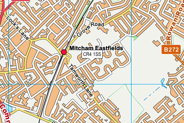 CR4 1SS map - OS VectorMap District (Ordnance Survey)