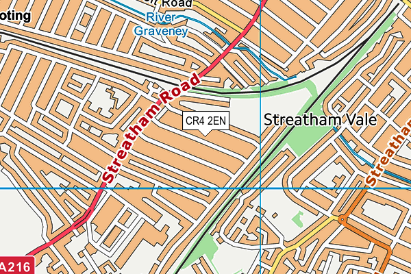 CR4 2EN map - OS VectorMap District (Ordnance Survey)