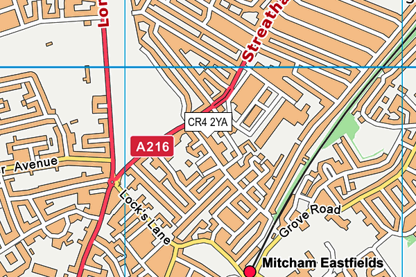 Gorringe Park Primary School map (CR4 2YA) - OS VectorMap District (Ordnance Survey)