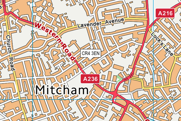 CR4 3EN map - OS VectorMap District (Ordnance Survey)