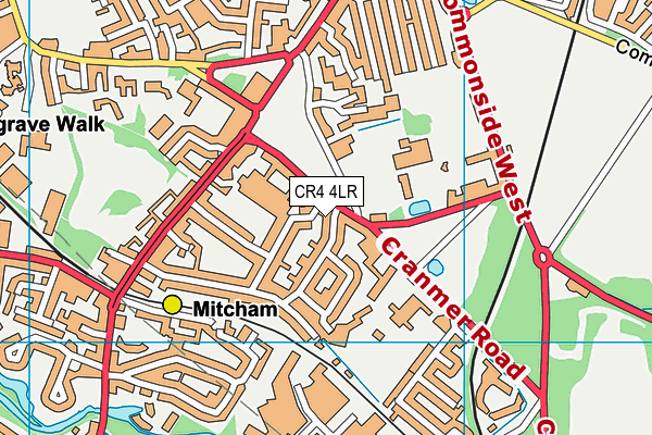 CR4 4LR map - OS VectorMap District (Ordnance Survey)