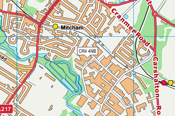Map of MITCHAM ARC LIMITED at district scale