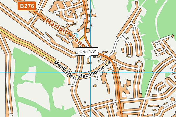 CR5 1AY map - OS VectorMap District (Ordnance Survey)