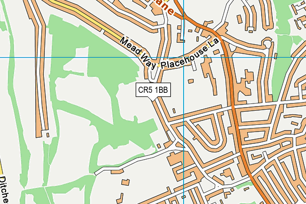 CR5 1BB map - OS VectorMap District (Ordnance Survey)