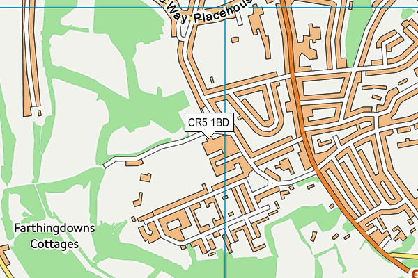 CR5 1BD map - OS VectorMap District (Ordnance Survey)