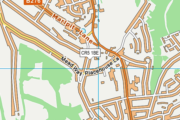 CR5 1BE map - OS VectorMap District (Ordnance Survey)