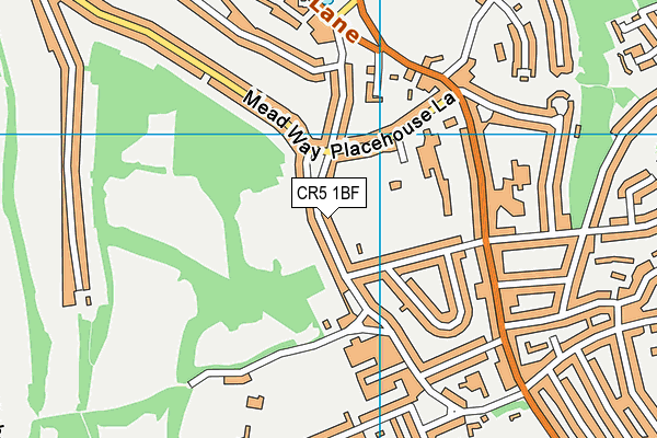 CR5 1BF map - OS VectorMap District (Ordnance Survey)