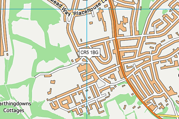 CR5 1BG map - OS VectorMap District (Ordnance Survey)