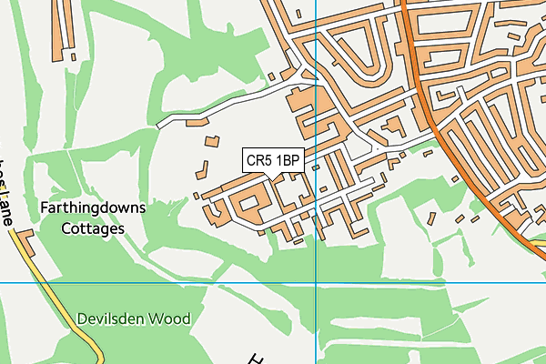 CR5 1BP map - OS VectorMap District (Ordnance Survey)