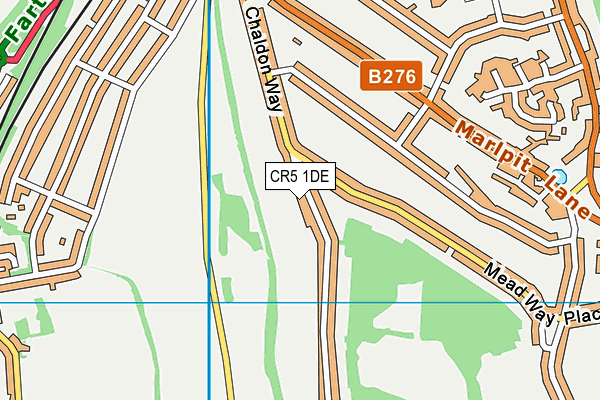 CR5 1DE map - OS VectorMap District (Ordnance Survey)