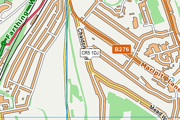 CR5 1DJ map - OS VectorMap District (Ordnance Survey)